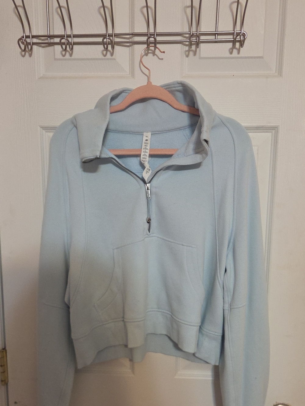 lululemon athletica Light Blue Half-Zip Pullover